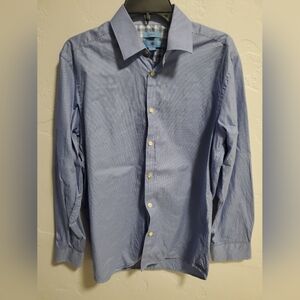 Men's Blue Button-Up Shirt